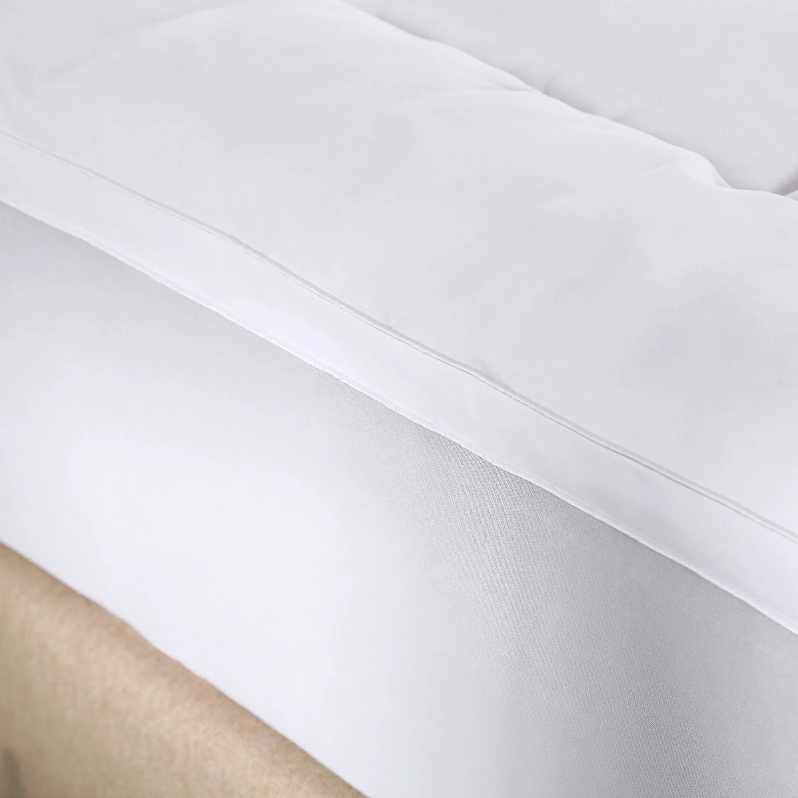 1000GSM Memory Mattress Topper Cover Protector Underlay | Single | White