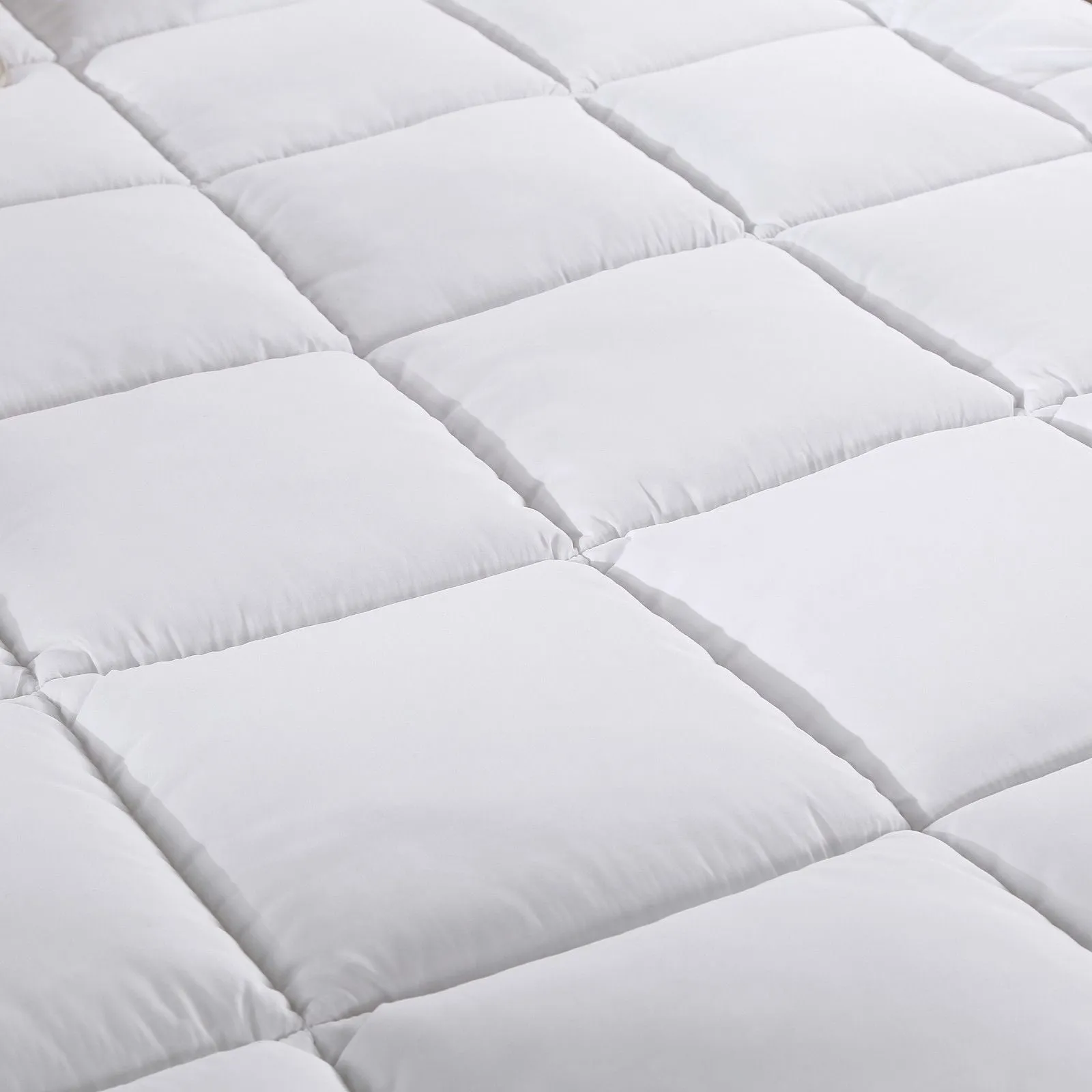 1000GSM Memory Mattress Topper Cover Protector Underlay | Single | White