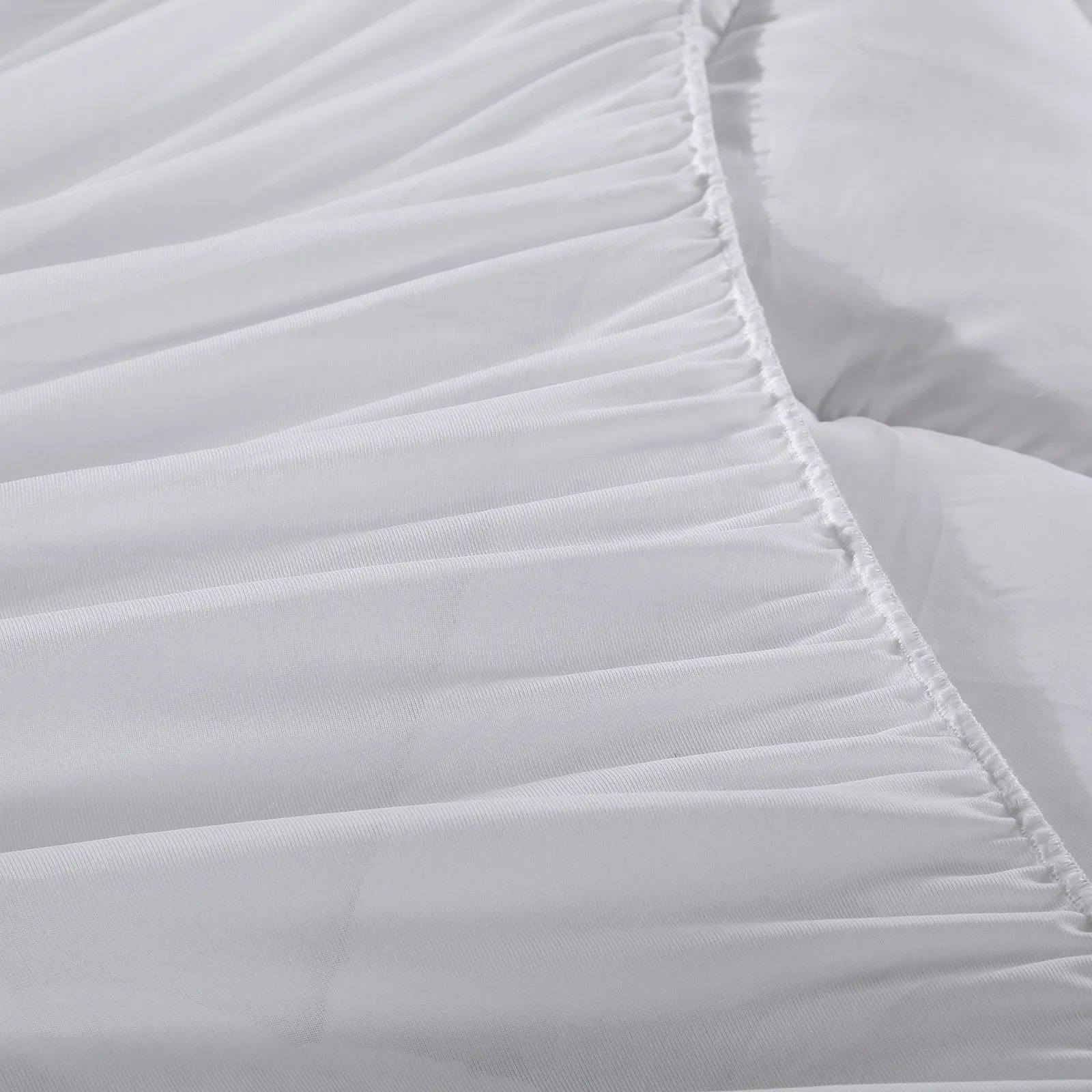 1000GSM Memory Mattress Topper Cover Protector Underlay | Single | White
