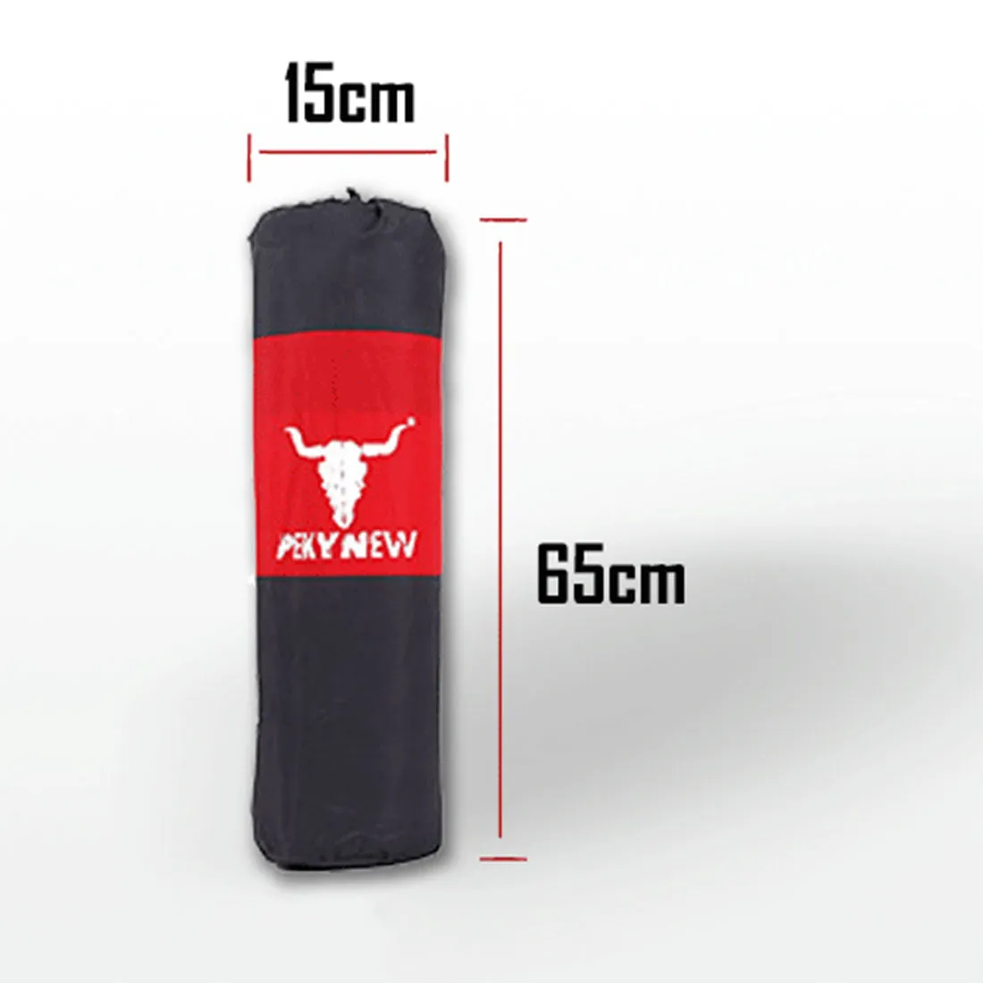2x 5cm Thick Self-Inflating Mattress | Camping Sleeping Mat | Joinable Air Bed | Red