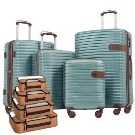 4 Piece Luggage Suitcase Set, Hard Shell Lightweight Expandable Travel Luggage With 4 Packing Cubes by Couch.com