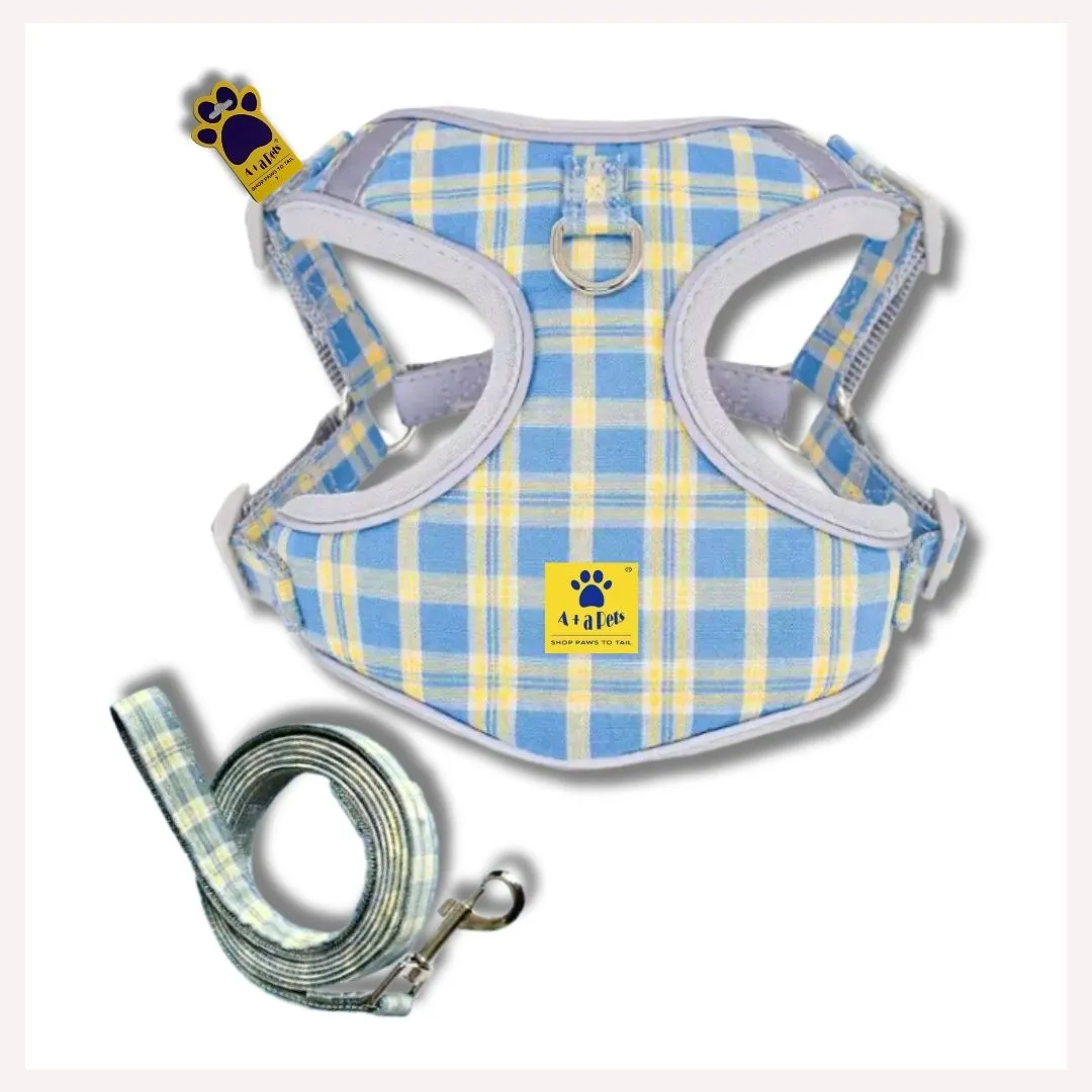 A a Pets' Harness & Leash Set for Cats, Puppies, Small Dogs Reflective Strips