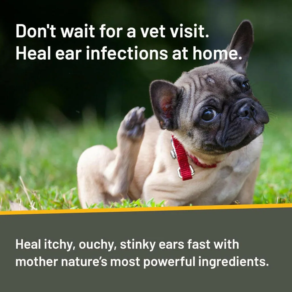Absorbine Silver Honey Rapid Vet Strength Ear Care Treatment for Dogs and Cats