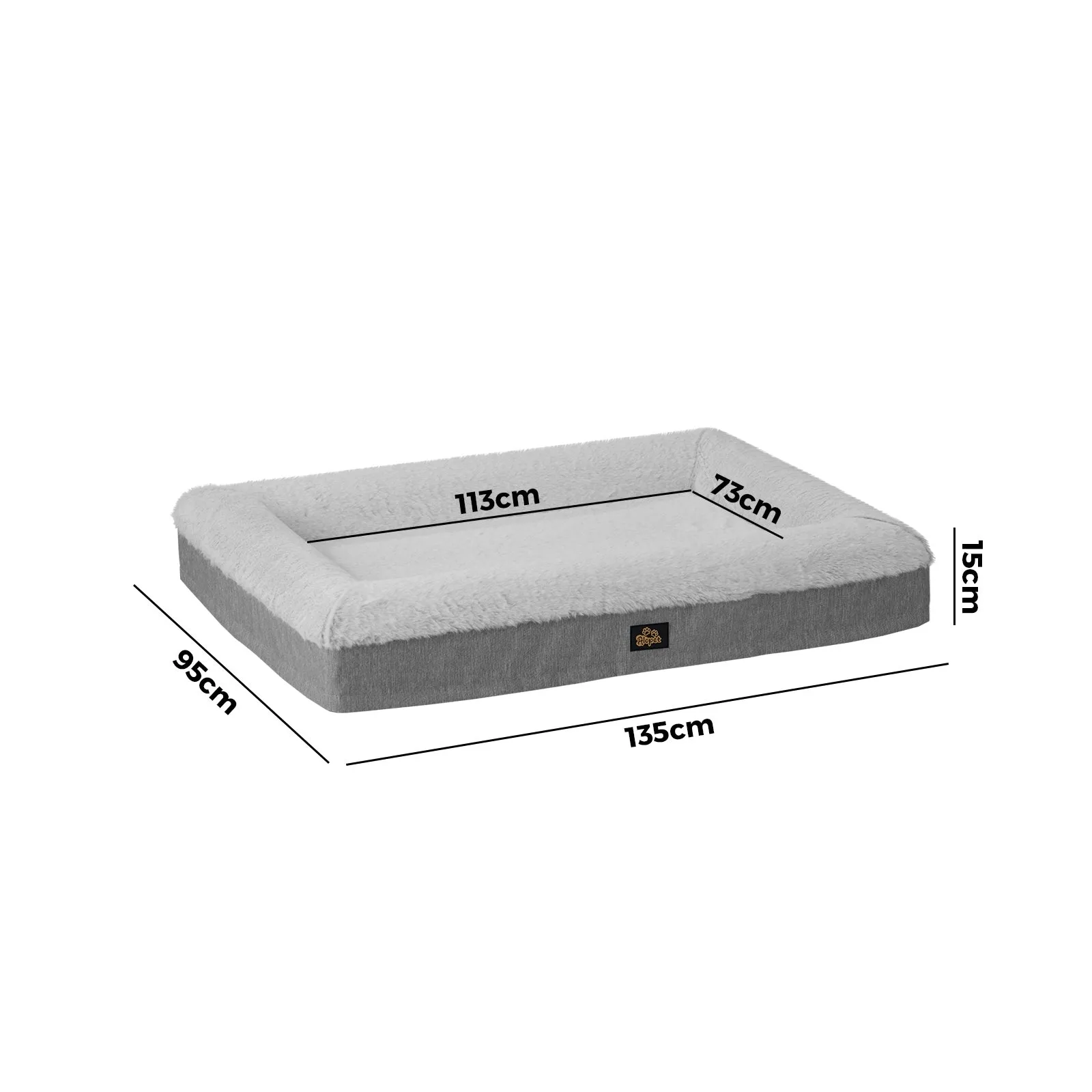 Alopet Orthopedic Dog Bed Calming Mattress Pet Mat Washable Removable XX Large