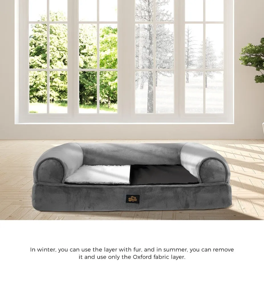 Alopet Orthopedic Dog Bed Memory Foam Removable Cover Large