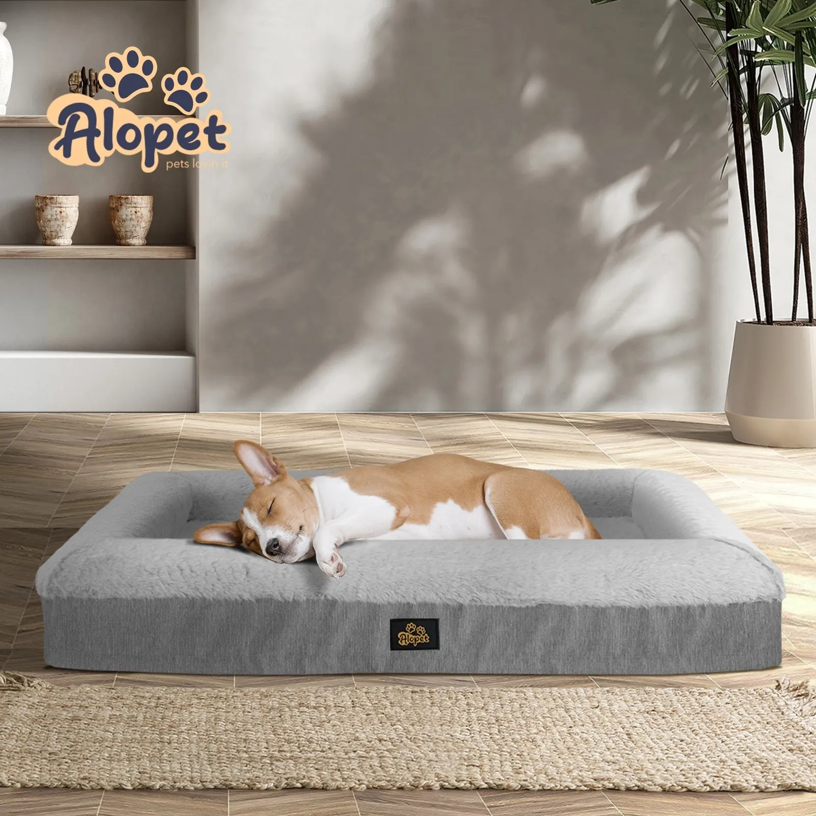 Alopet Orthopedic Dog Sofa Bed Pet Mat Calming Mattress Washable X Large