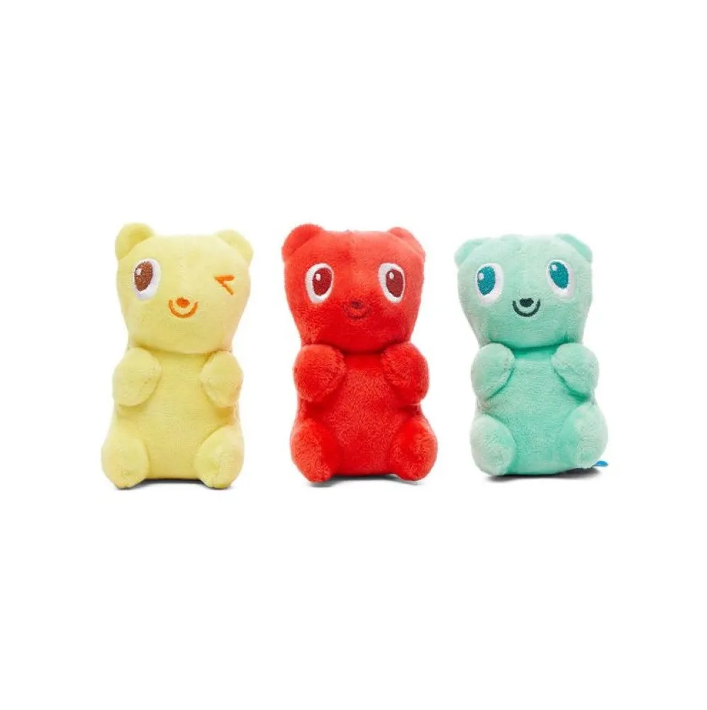 BARK Yummy Bear Buddies Squeaker Plush Dog Toys - 3 Piece