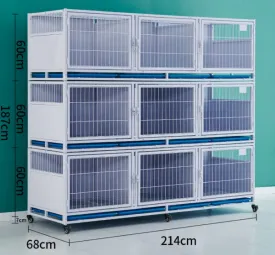Breeders Deluxe 3 Level 9 Berth Cages Crates enclosed privacy high quality multifunctional safe secure hygienic
