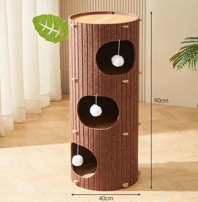 Cat Scratch Board Felt Nest