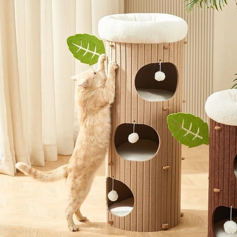 Cat Scratch Board Felt Nest