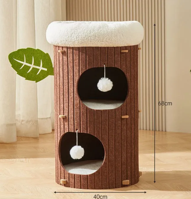 Cat Scratch Board Felt Nest