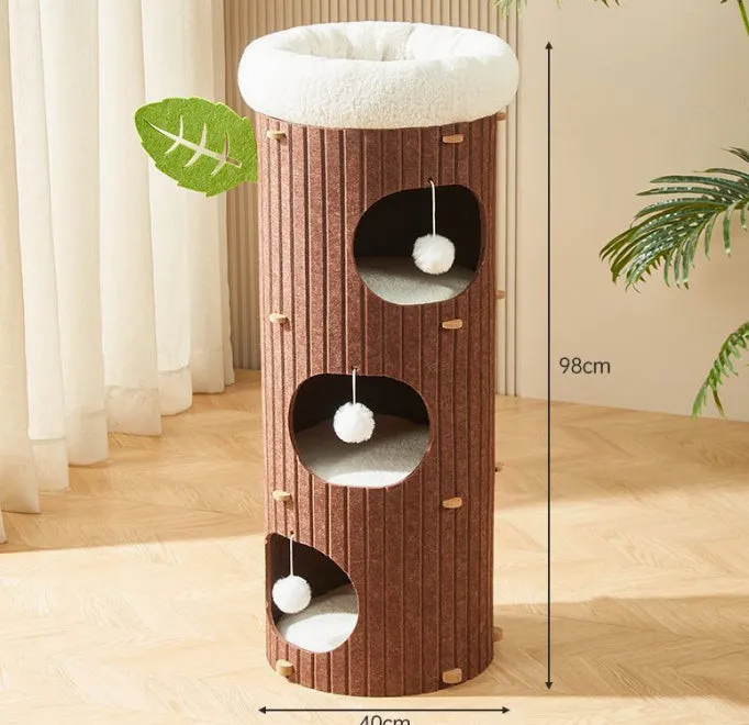 Cat Scratch Board Felt Nest