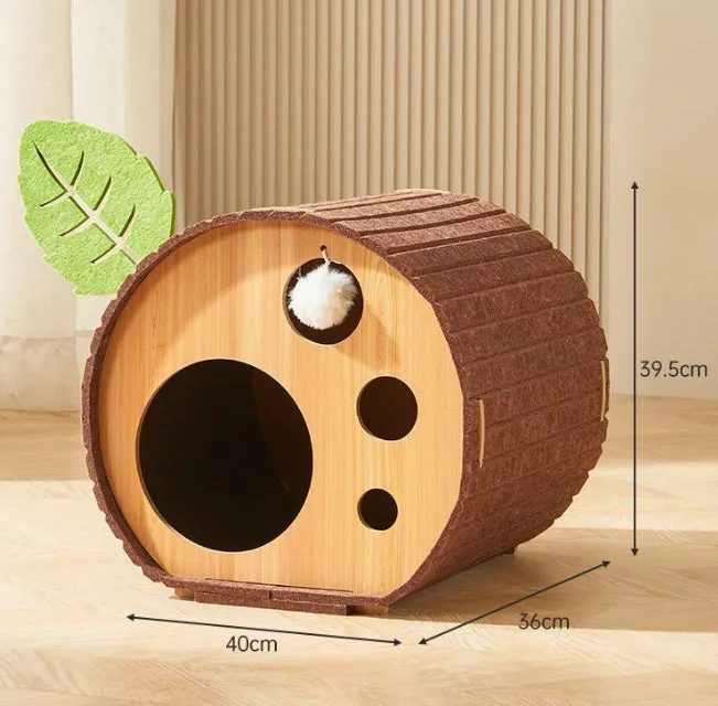 Cat Scratch Board Felt Nest