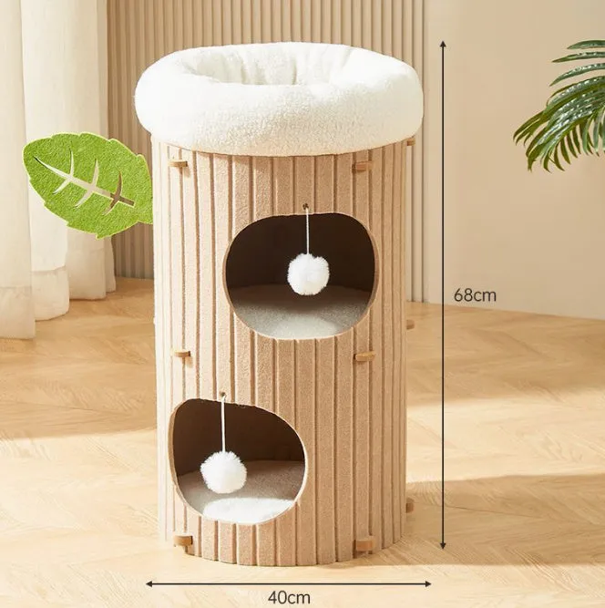 Cat Scratch Board Felt Nest