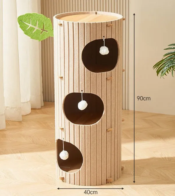 Cat Scratch Board Felt Nest