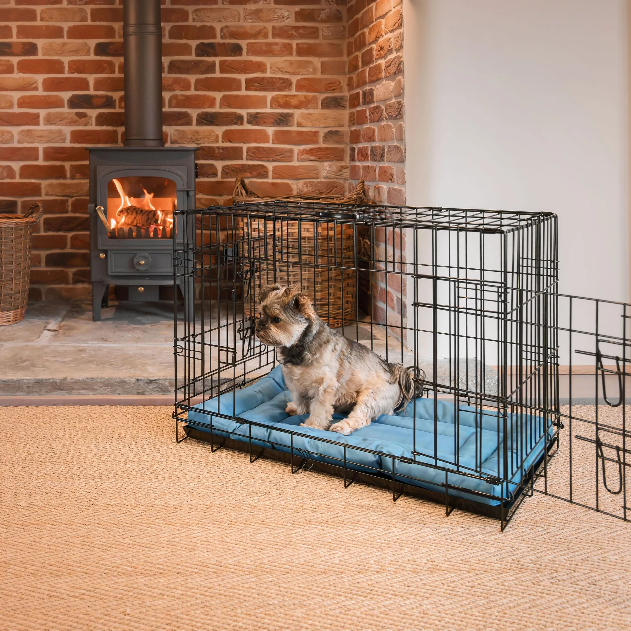 Dog Crate Mat in Ocean by Lords & Labradors