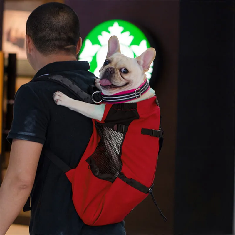 Double Shoulder Pet Carrier Backpack Adjustable Pet Front Cat Dog Carrier Travel