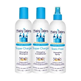 Fairy Tales Kids Shampoo & Body Wash - Ultra Moisturizing, Detangles & Reduces Frizz - 12oz Each