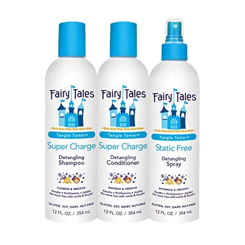 Fairy Tales Kids Shampoo & Body Wash - Ultra Moisturizing, Detangles & Reduces Frizz - 12oz Each