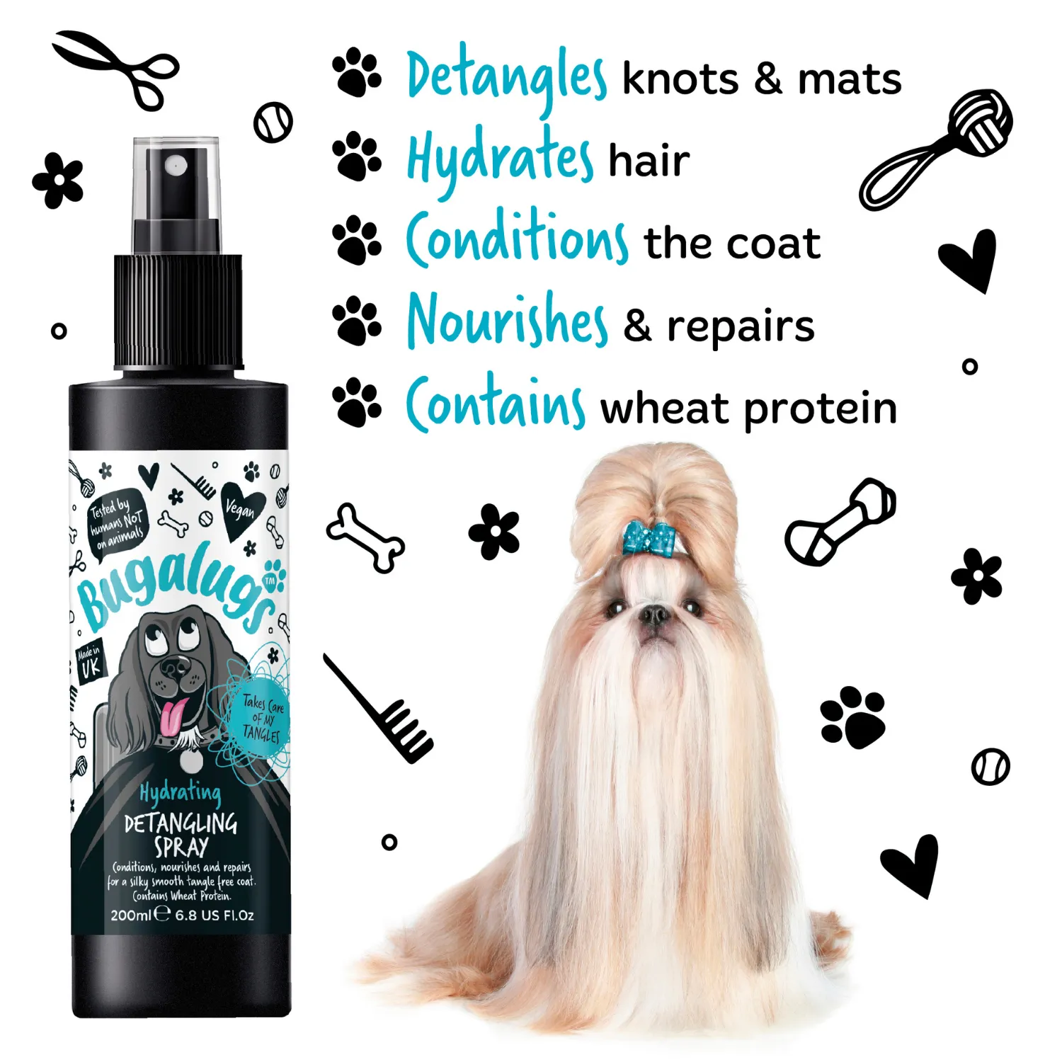 Fragrance Free Hydrating Detangling Spray for Dogs