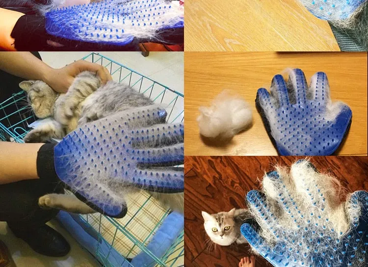 Funki Buys | Pet Grooming Gloves | De-shedding Gloves 2 Pcs