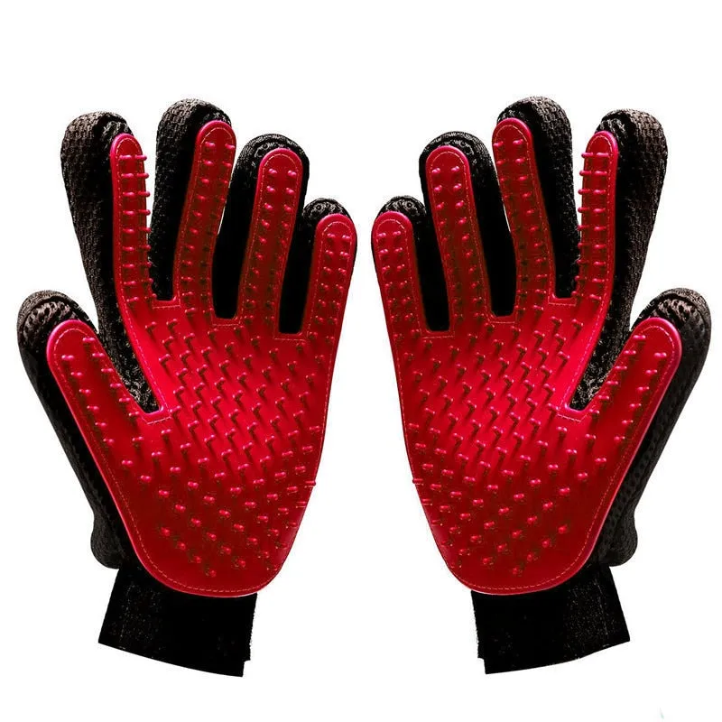 Funki Buys | Pet Grooming Gloves | De-shedding Gloves 2 Pcs