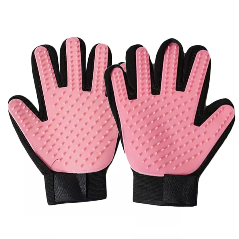 Funki Buys | Pet Grooming Gloves | De-shedding Gloves 2 Pcs