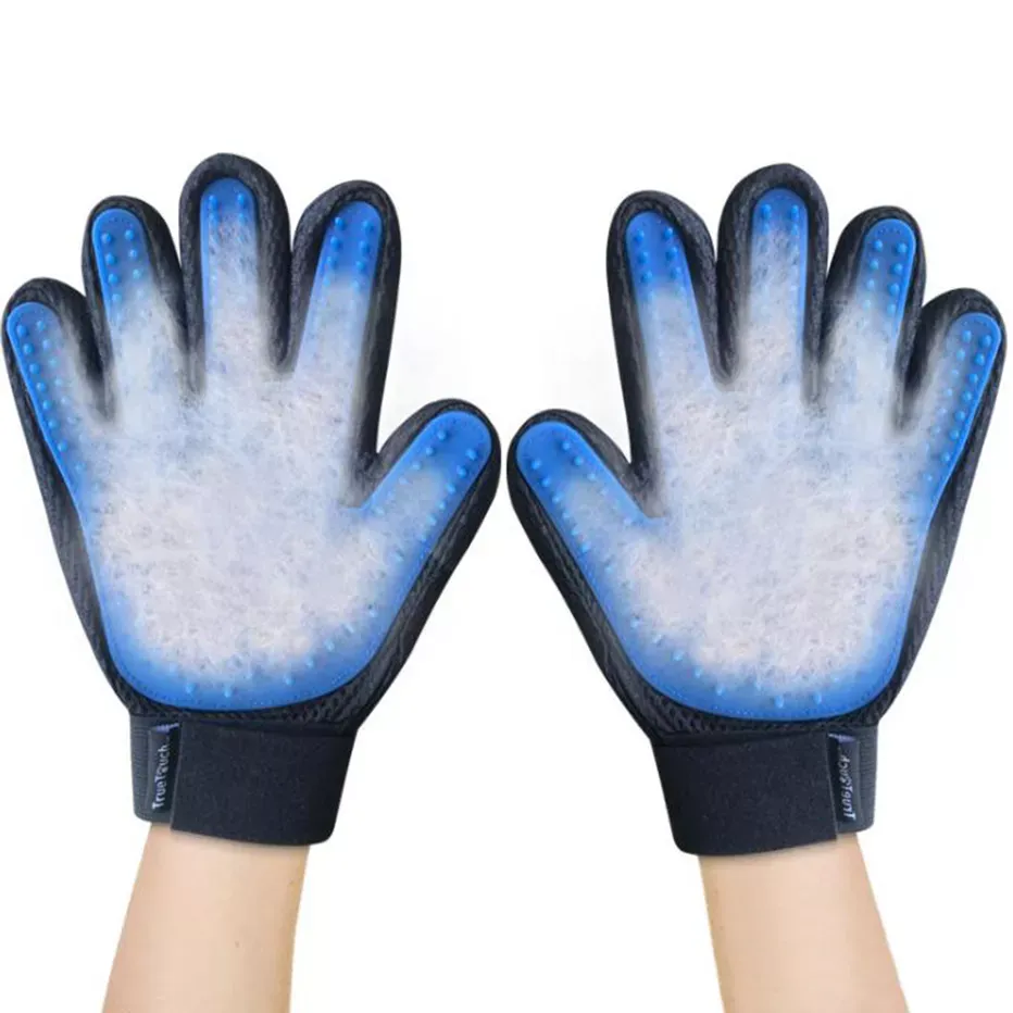 Funki Buys | Pet Grooming Gloves | De-shedding Gloves 2 Pcs