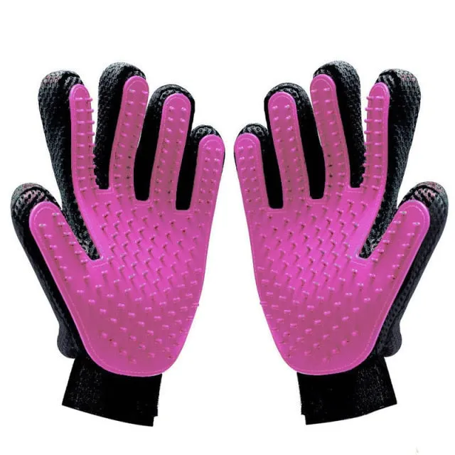Funki Buys | Pet Grooming Gloves | De-shedding Gloves 2 Pcs