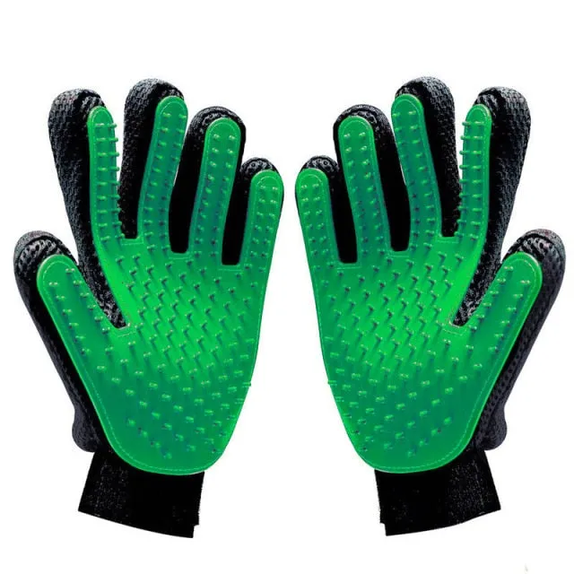 Funki Buys | Pet Grooming Gloves | De-shedding Gloves 2 Pcs