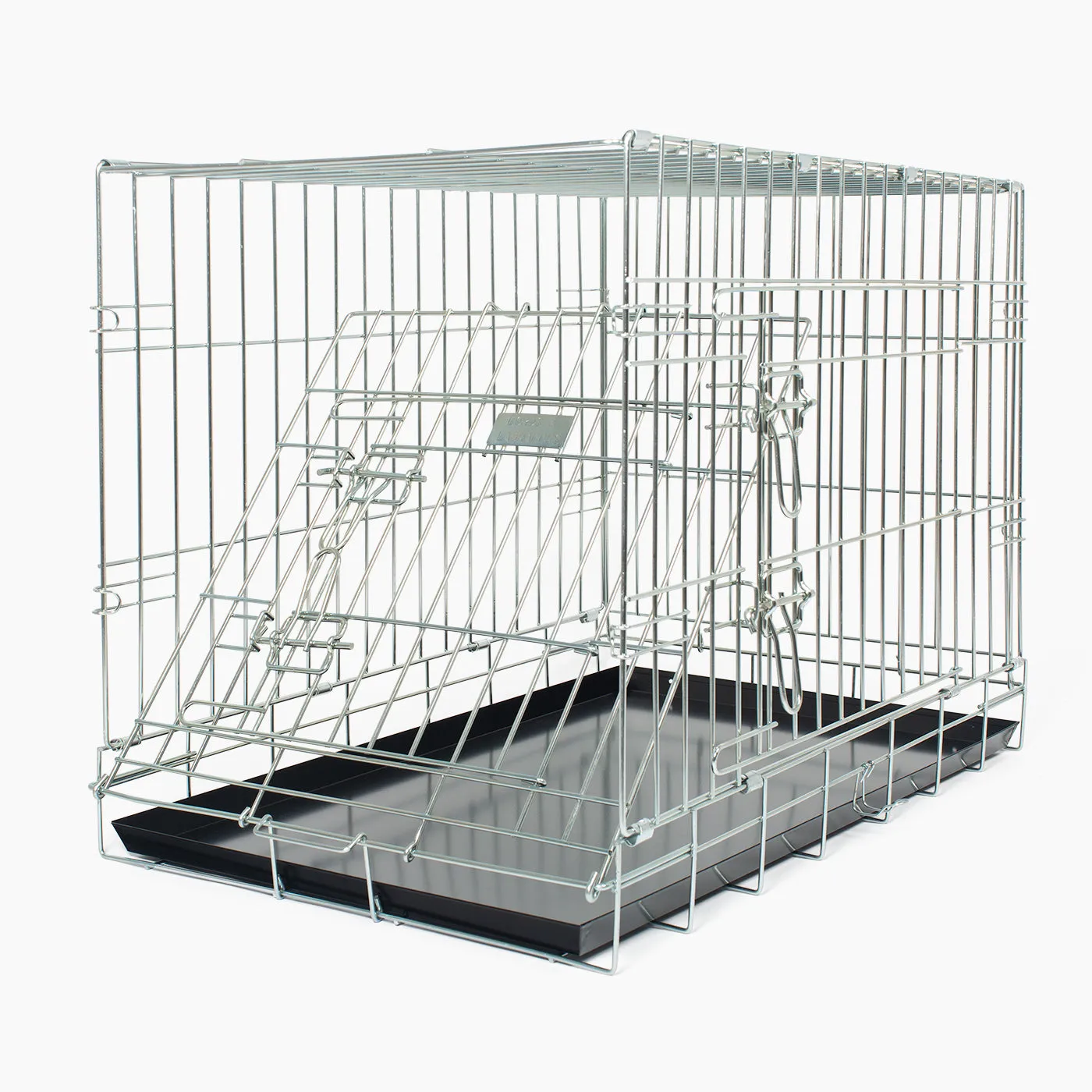 Heavy Duty Deluxe Dog Crate in Silver by Lords & Labradors