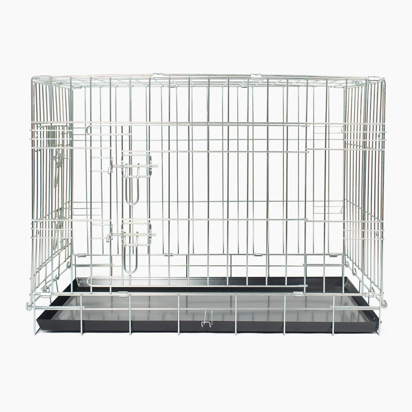 Heavy Duty Deluxe Dog Crate in Silver by Lords & Labradors