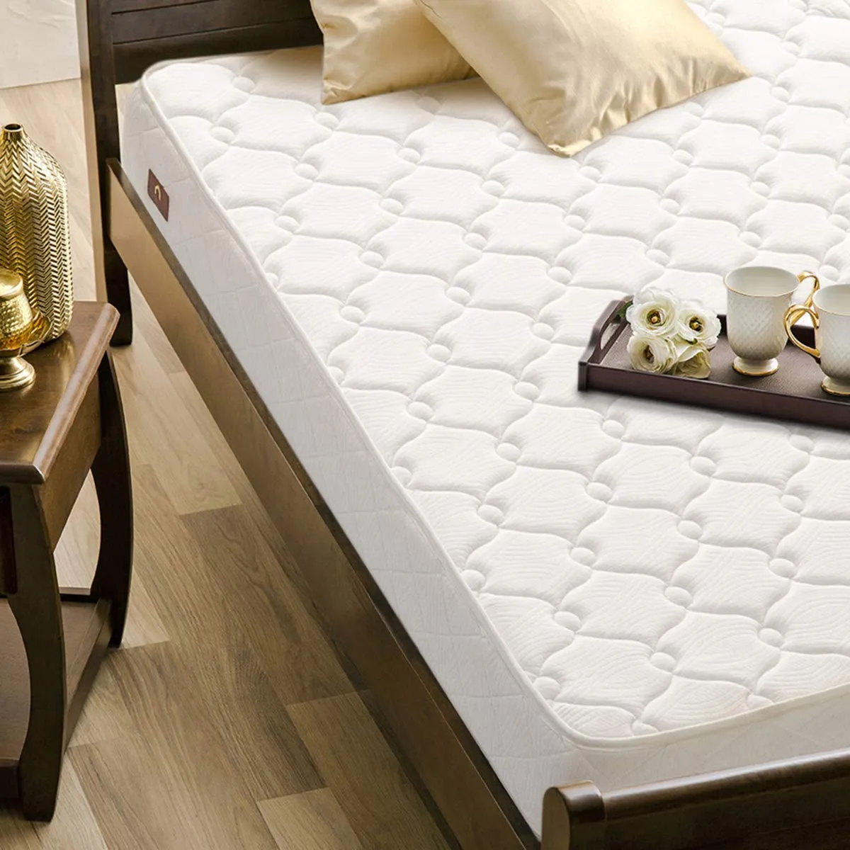Home Centre Restofit Ultima 6" Orthopedic Coir MattressWith Bonded Foam 120 x 195 cm, White, Single (MATTRESS-51)