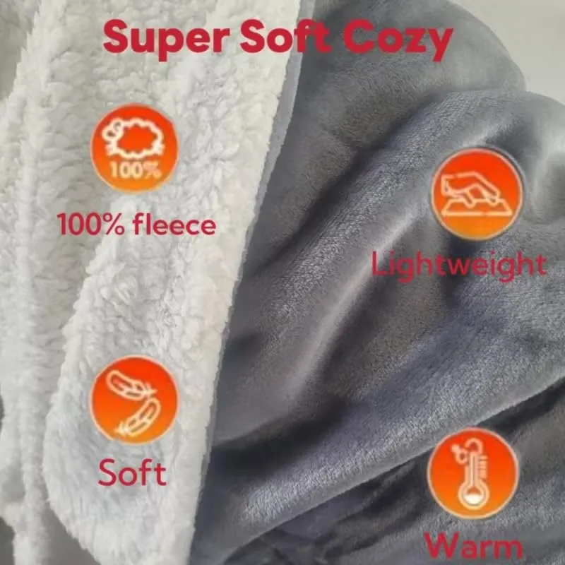 JAQUETEA Heated Blanket Electric Throw Blanket- 50''x60'' Heating Blanket Throw 4 Hours Auto-Off & 4 Heating Levels Over-Heat Protection, Machine Washable Flannel Sherpa,Electric ETL Certification