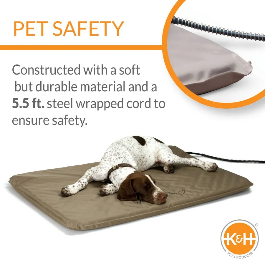 K&H Pet Products Lectro-Soft Outdoor Heated Pet Bed Large 25 x 36 in
