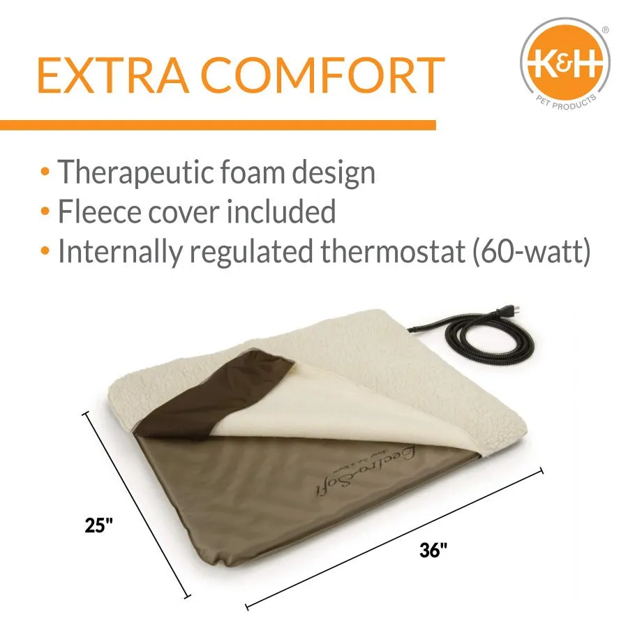 K&H Pet Products Lectro-Soft Outdoor Heated Pet Bed Large 25 x 36 in