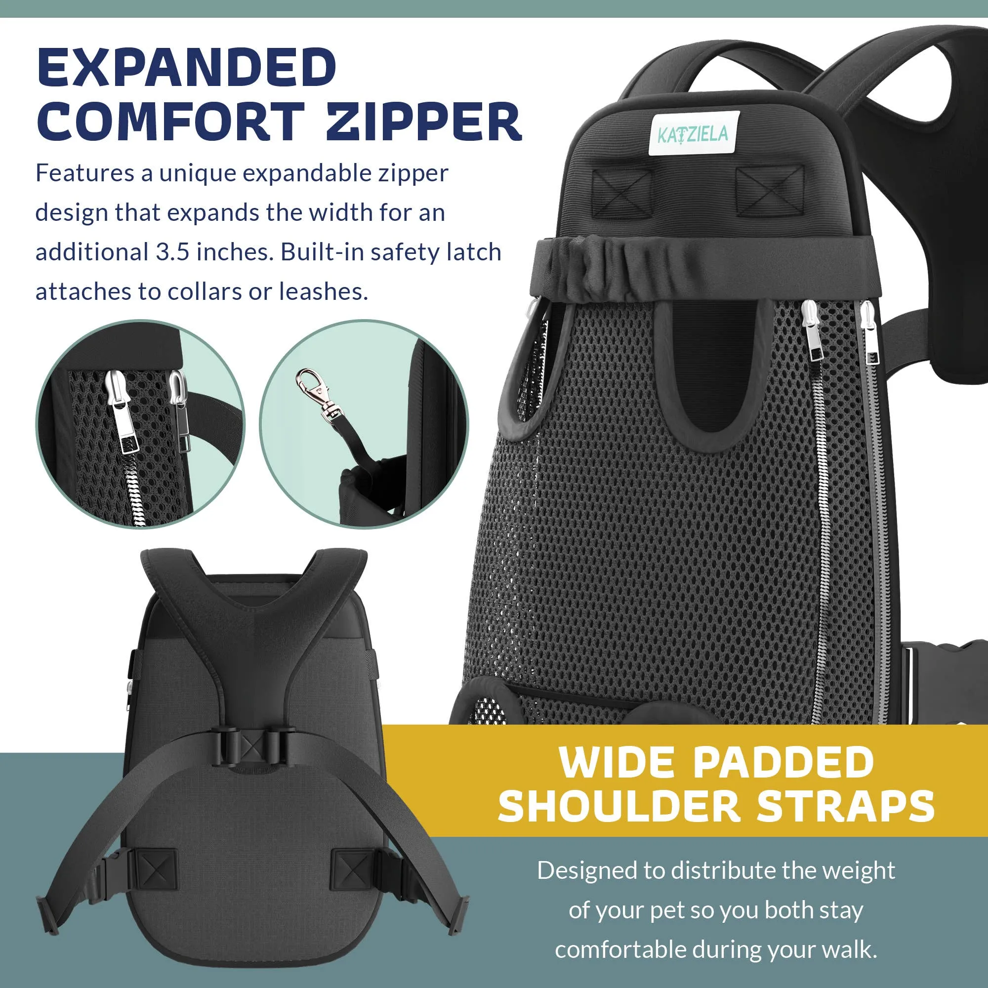 Katziela Kangaroo Pouch Pet Carrier