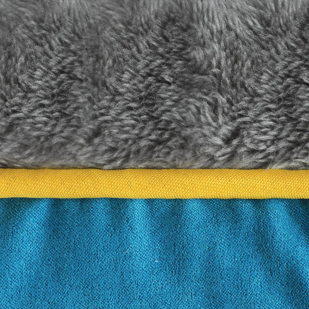 LARGE Dog Beds Electric Pet Heater Heated - Blue