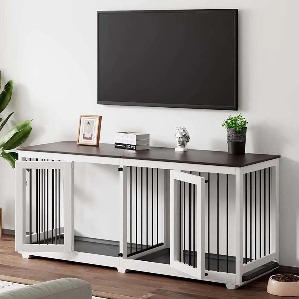 Large Dog Crate Furniture with Tray-150145