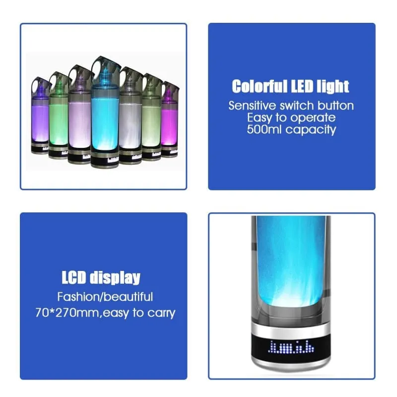 LED Portable Alkaline Water Bottle