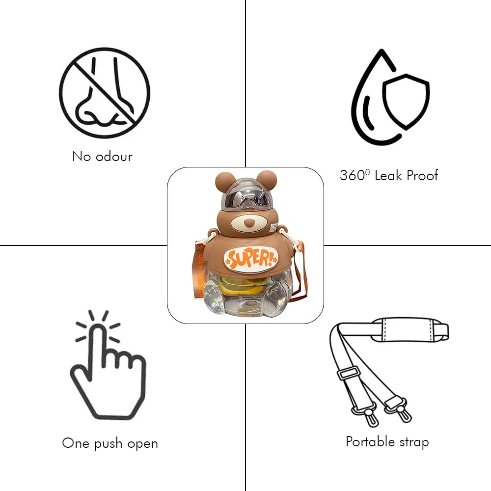  Little Surprise Box, Super Cool Kelly Jo Water Bottle For Kids And Adults, 1200 Ml, Brown