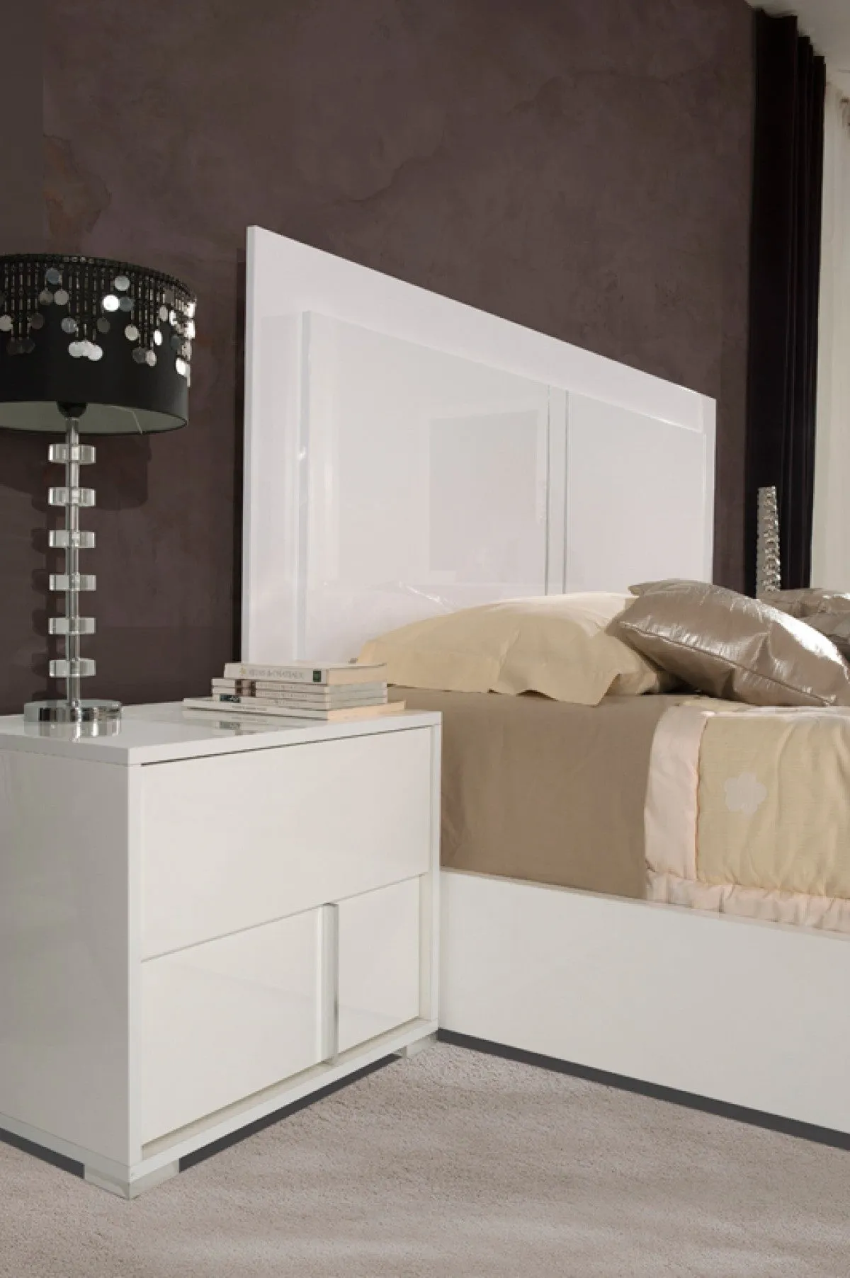 Modrest Nicla Italian Modern White Bed