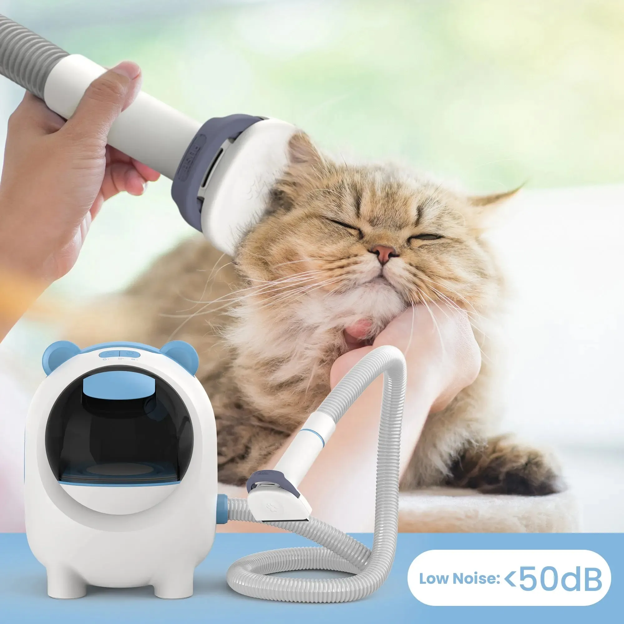 MOOSOO PA1 PRO Powerful Suction Pet Grooming Vacuum - Includes 5 Dog Grooming Tools for Shedding Solutions