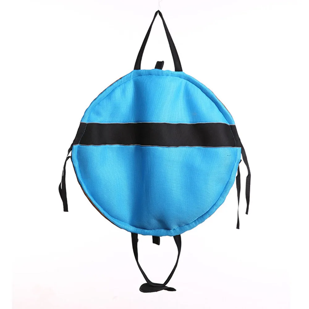PAWS ASIA Factory Mesh Travel Multifunctional Portable Round Dog Bed Or Mat Pet Bag With Handle