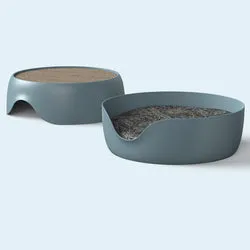 PAWS ASIA Wholesale Custom New 2 In 1 Warm Round Easy Clean Cat Scratcher Bed