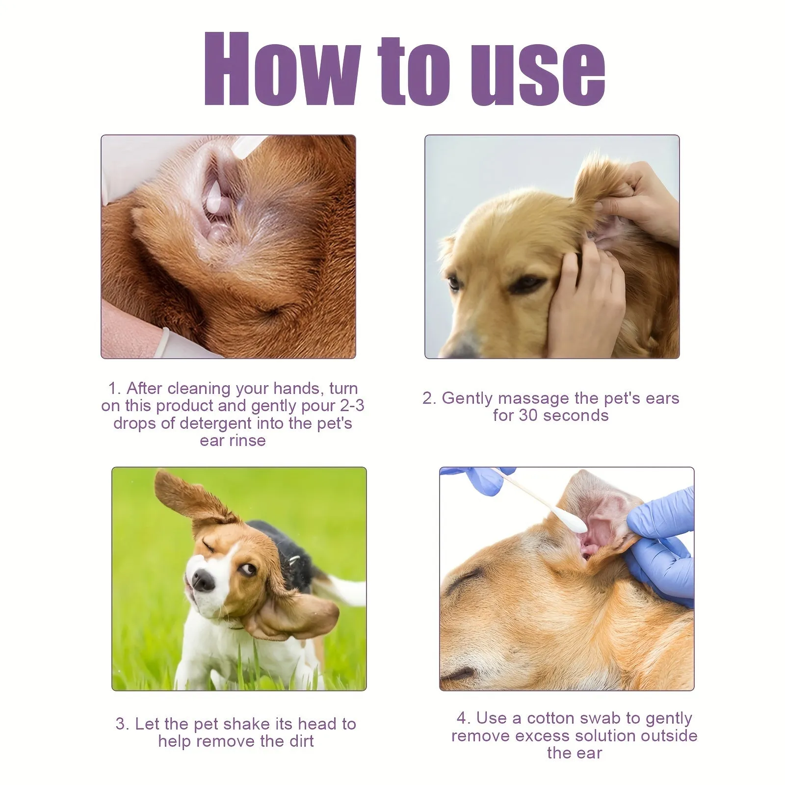 Pet Ear Wash Drops Effective Treatment for Ear Infections