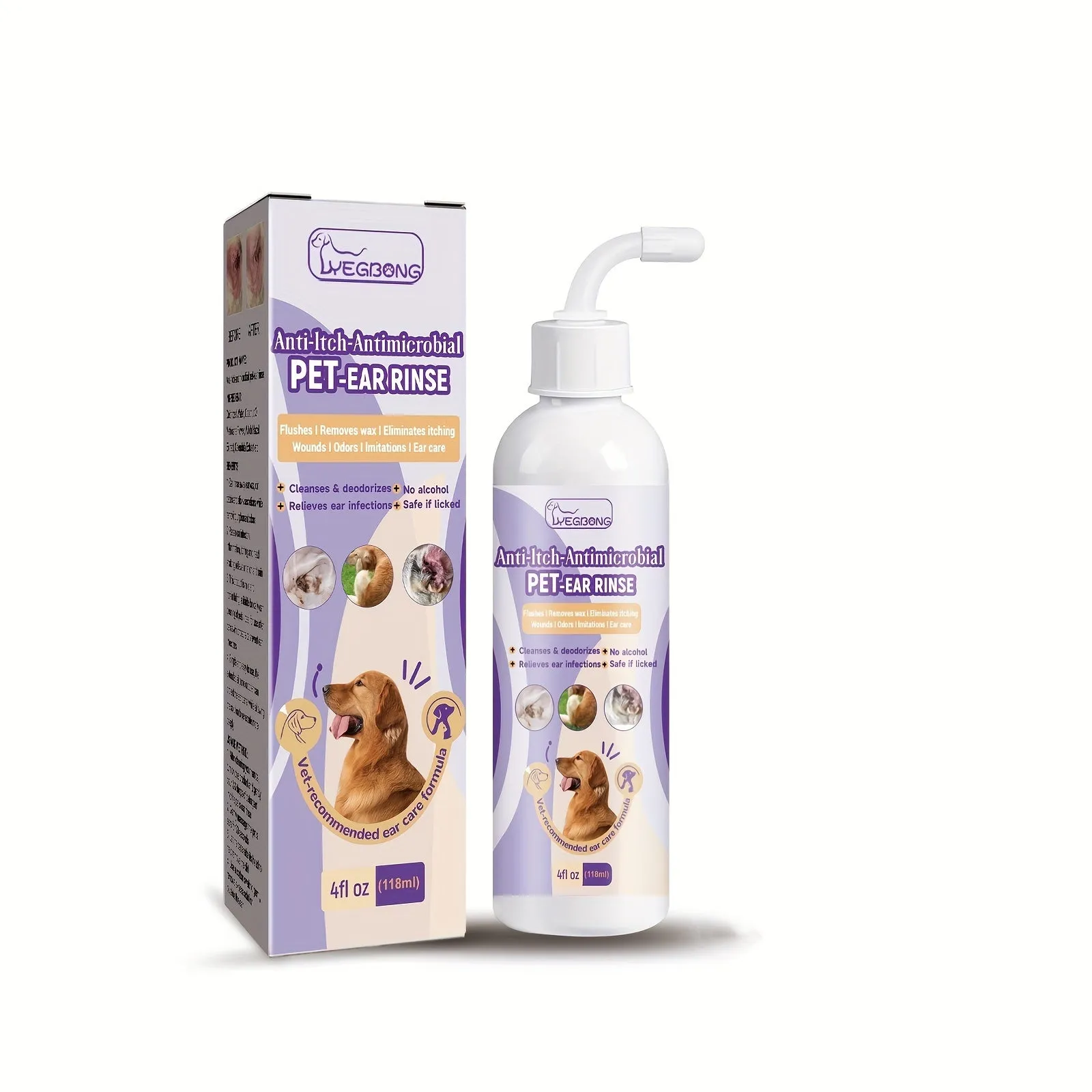 Pet Ear Wash Drops Effective Treatment for Ear Infections