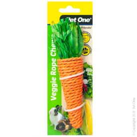 Pet One Veggie Rope Chew Carrots