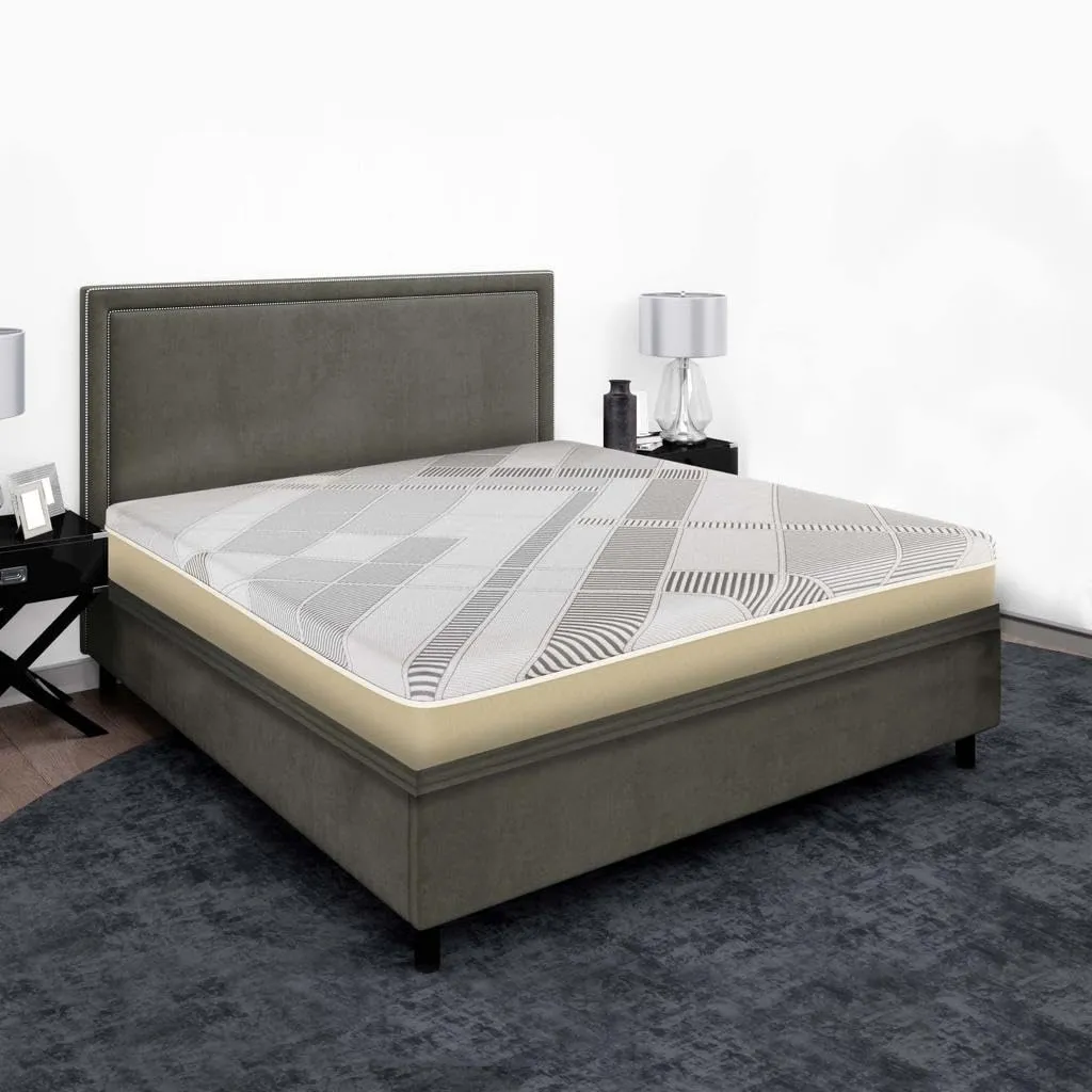 Restoria 7-Zone Orthopedic Mattress with Open Cell Memory Foam | King Size (75x72x8 inches) | Bamboo Zipper, Reversible, Dual-Sided Medium Soft Mattress | 10-Year Warranty