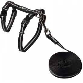 Rogz Alleycat Harness Lead Black